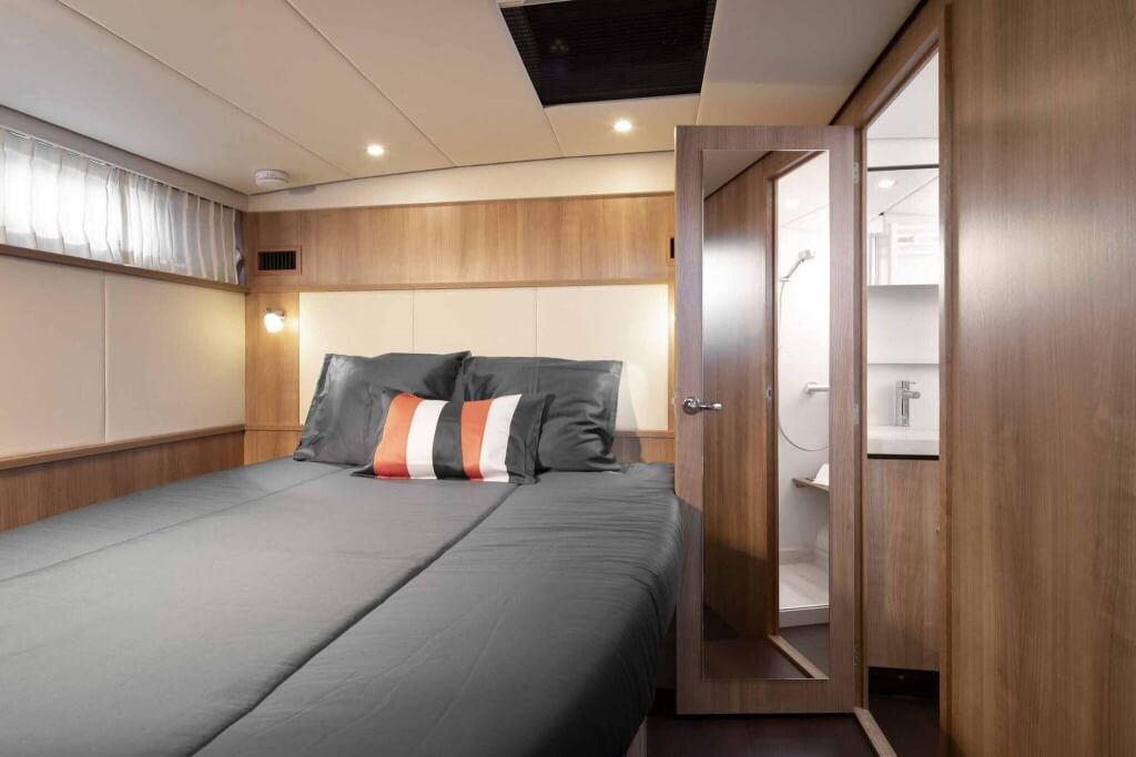 Achterkabine mit Doppelbett - Linssen Grand Sturdy 40 AC Yachturlaub auf der Havel