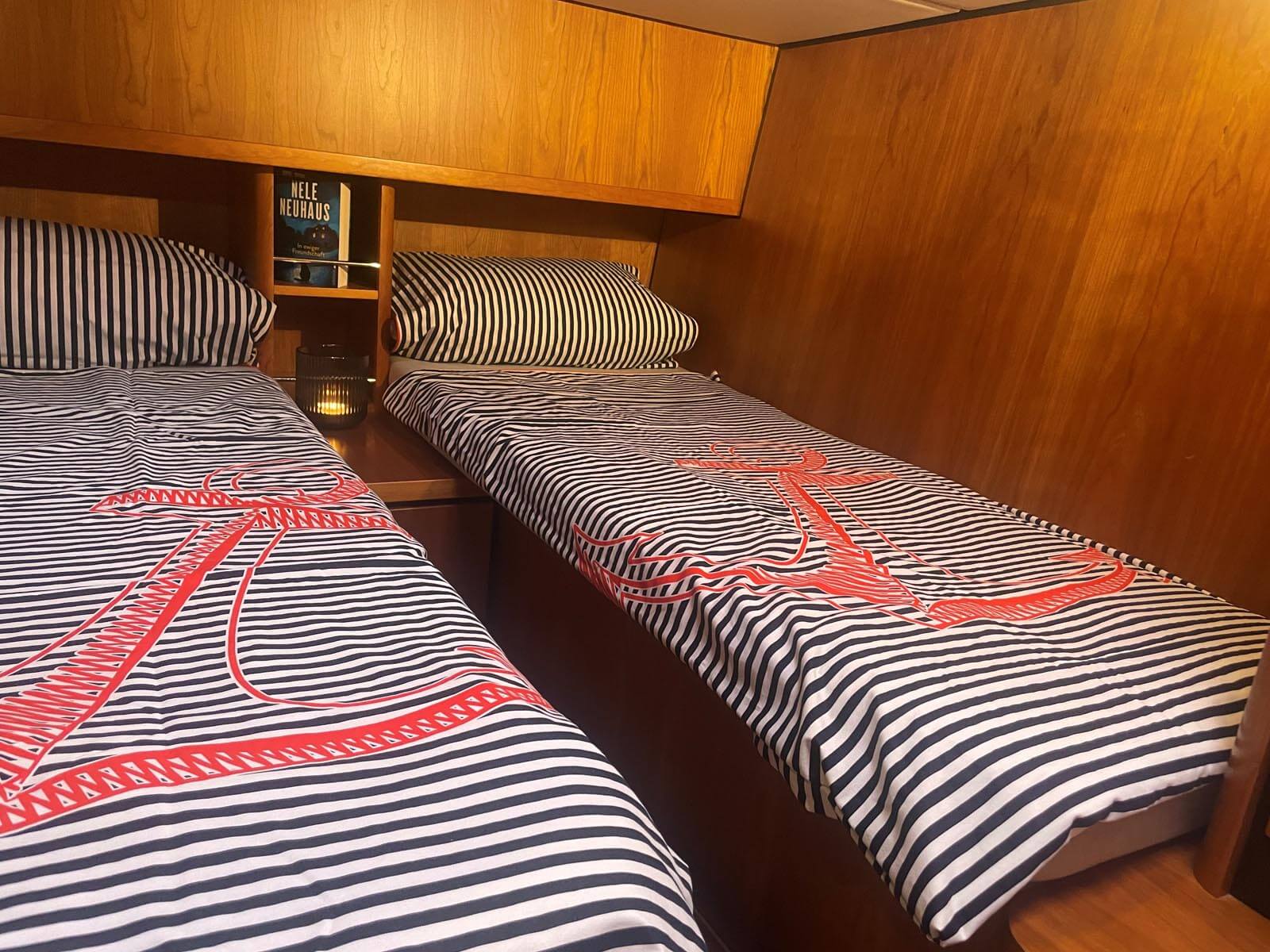 Schlafkabine mit zwei Betten - Linssen Yacht Grand Sturdy 40 AC - Anna Sophie - Ostsee